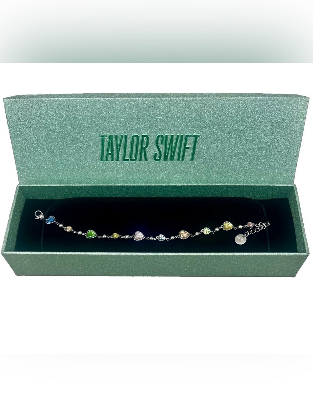 Authentic TAYLOR SWIFT Lover Album Heart Charm Bracelet ~ Summer Collection NIB💕
